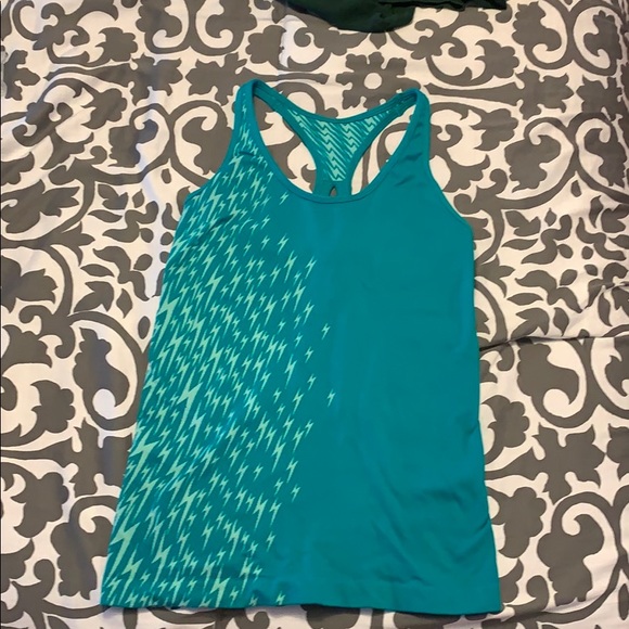 Teal workout racerback top - Picture 1 of 2